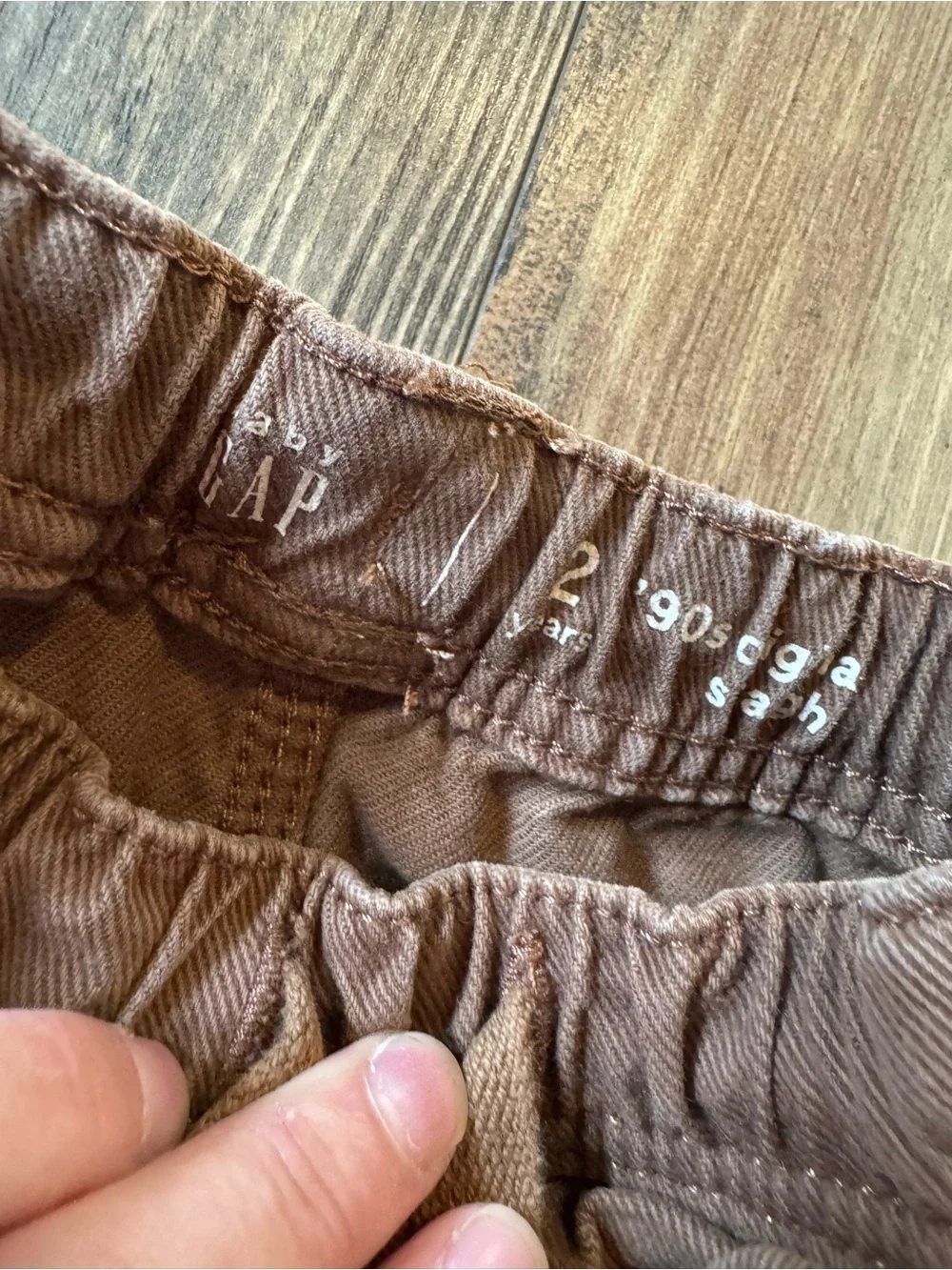 Baby Gap Toddler Brown Distressed Cargo Utility Pants 2T 90cm
